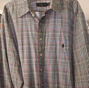 Ralph Lauren Men's Plaid Long Sleeve Shirt